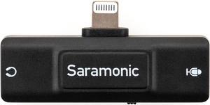 Saramonic SR-EA2D Lightning Audio Interface with 3.5mm TRS or TRRS Mic Input and 3.5mm Headphone Out for Apple iPhones and iPads with Lightning  Black