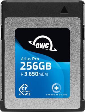 OWC 256GB Atlas Pro High-Performance CFexpress 4.0 Type B Memory Card  Professional Grade  up to 3000MB/s Write 3650MB/s Read  Capture up to 6K high bitrate Video