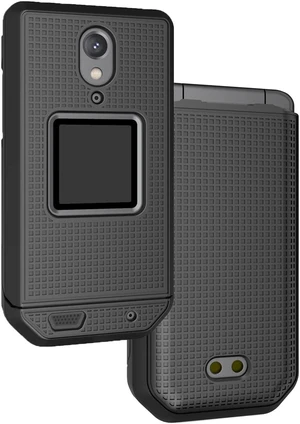Grid Series for CAT S22 Flip Phone Case - Black | Protective Hard Shell Cover, Satisfying Texture, Matte Grid Series for CAT S22 Flip Phone Case - Black | Protective Hard Shell Cover, Satisfying Texture, Matte