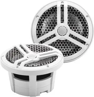 Skar Audio Sk8M 8" 2-Way Marine Full Range 500 Watt Coaxial Speakers, Pair (White)