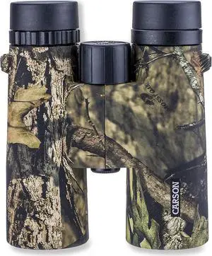 Carson JR Series 10x42mm Mossy Oak Camouflage Waterproof Binoculars for Hunting  Bird Watching  Sight Seeing  Safari  Surveillance  Sporting Events  Concerts and Other Outdoor Adventures (JR-042MO)
