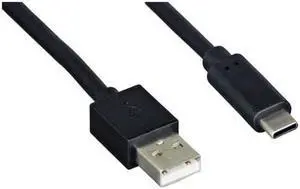 High-Speed USB 2.0 Type A to Type C Cable - 480Mbps Data Transfer  Reversible Connector for New Devices  6.5 Feet (2 Meter)