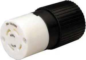 L1430C 30-Amp L14-30 Female Connector for Generator Cords,Black L1430C 30-Amp L14-30 Female Connector for Generator Cords,Black