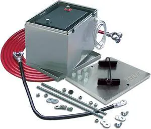 Taylor Cable 48101 Aluminum Battery Box with 16-Ft 2-Gauge Battery Cable Kit