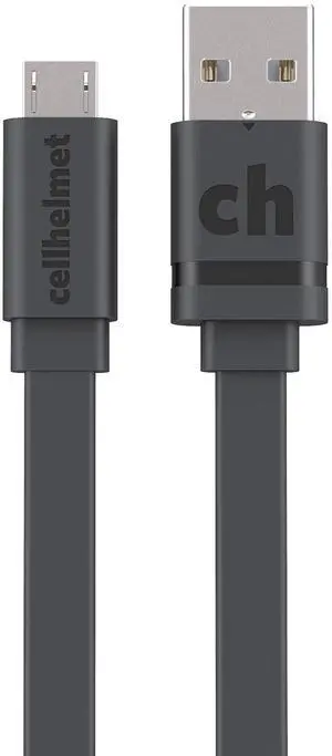 cellhelmet Micro USB Charge/Sync Cable - 3ft Flat | As Seen on Shark Tank | in Retail Package
