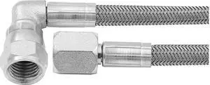 Allstar Performance ALL46402-18 18" #4 Braided Steel Lines with -4 Ends