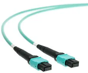Plenum Fiber Optic Cable, MTP/MTP (MPO), Multimode, Duplex, 24 Strand, 100 Gbps, OM3 50/125, 7 Meter (23 feet) Plenum Fiber Optic Cable, MTP/MTP (MPO), Multimode, Duplex, 24 Strand, 100 Gbps, OM3 50/125, 7 Meter (23 feet)
