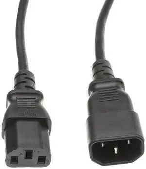 25 feet Computer/Monitor Power Extension Cord, C13 Female to C14 Male Plug, 3 Pin, 18 AWG, SVT, 10 Amp, Power Extension Cable for PC/Monitor, C13 to C14 Power Extension Cord, Black 25 feet Computer/Monitor Power Extension Cord, C13 Female to C14 Male Plug, 3 Pin, 18 AWG, SVT, 10 Amp, Power Extension Cable for PC/Monitor, C13 to C14 Power Extension Cord, Black