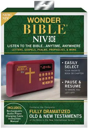 WONDER BIBLE NIV- The Audio Bible Player That Speaks, New International Version, as Seen On TV