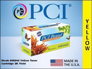 PCI Brand Ricoh 406044-PCI New Compatible Replacement For Ricoh 406044 Yellow Toner Cartridge 2000 Page Yield