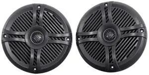 RMSTS65B 6.5" Black 2-Way Waterproof Marine Boat Speakers, Pair | 800W Peak / 100W RMS Each, Swivel Tweeter, UV Treated, Stainless Steel Terminals, 4 Ohm, 91dB, Includes Speaker Wire RMSTS65B 6.5" Black 2-Way Waterproof Marine Boat Speakers, Pair | 800W Peak / 100W RMS Each, Swivel Tweeter, UV Treated, Stainless Steel Terminals, 4 Ohm, 91dB, Includes Speaker Wire