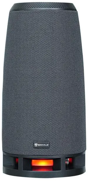 RockShip 50W Portable Bluetooth Speaker with LED Lights, IPX4 | USB/AUX/SD Inputs, 10-Hour Rechargeable Battery, True Stereo, Built-in Mic, IPX4 Water Resistant, FM Radio RockShip 50W Portable Bluetooth Speaker with LED Lights, IPX4 | USB/AUX/SD Inputs, 10-Hour Rechargeable Battery, True Stereo, Built-in Mic, IPX4 Water Resistant, FM Radio