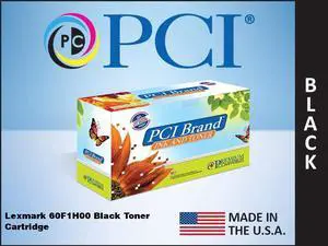 PCI Brand Lexmark 60F1H00-PCI ECO-Friendly Sustainable Remanufactured Lexmark 60F1H00 Black Toner Cartridge 10K Page Yield