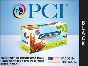 Pci Brand Canon 2789B003Aa-Pci New Compatible Replacement For Canon 2789B003Aa Black Toner Cartridge 44000 Page Yield