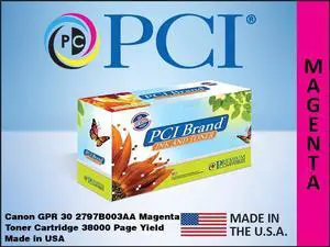 PCI Brand Canon 2797B003AA-PCI New Compatible Replacement For Canon 2797B003AA Magenta Toner Cartridge 38000 Page Yield