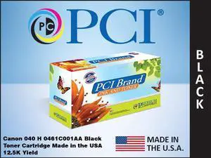 PCI Brand Canon 0461C001AA-PCI ECO-Friendly Sustainable Remanufactured Canon Cartridge 040H 0461C001 Black Toner Cartridge 12.5K Page Yield