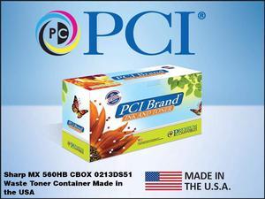 PCI Brand Sharp MX-560HB-PCI New Compatible Replacement For Sharp MX-560HB Black Waste Container