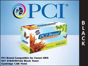 PCI Brand Canon 2164C001AA-PCI New Compatible Replacement For Canon 2164C001AA Black Toner Cartridge 1600 Page Yield