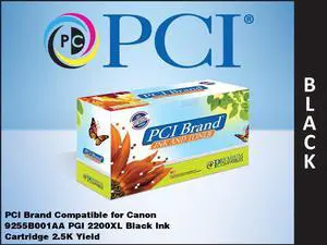 PCI Brand Canon 9255B001AA-PCI New Compatible Replacement For Canon 9255B001AA Black InkJet Cartridge 2500 Page Yield