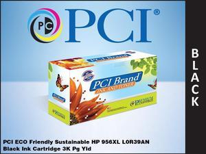 PCI Brand HP 956-L0R39AN-PCI ECO-Friendly Sustainable Remanufactured HP 956XL L0R39AN Black InkJet Cartridge 3K Page Yield