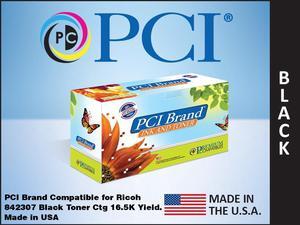 PCI Brand Ricoh 842307-PCI New Compatible Replacement For Ricoh 842307 Black Toner Cartridge 16500 Page Yield