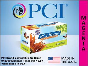 PCI Brand Ricoh 842309-PCI New Compatible Replacement For Ricoh 842309 Magenta Toner Cartridge 10500 Page Yield