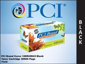 PCI Brand Xerox 106R03942-PCI New Compatible Replacement For Xerox 106R03942 Black Toner Cartridge 25900 Page Yield