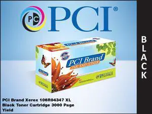 PCI Brand Xerox 106R04347-PCI New Compatible Replacement For Xerox 106R04347 Black Toner Cartridge 3000 Page Yield