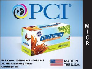 PCI Brand Xerox 106R04347M-PCI New Compatible Replacement For Xerox 106R04347 Scan Capable MICR Toner Cartridge 3000 Page Yield