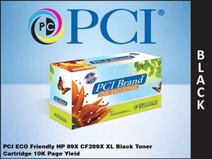 PCI Brand ECO-Friendly Reman HP 89X CF289X Black Toner Cartridge 10K Yield for HP M507N, M507X, M507DN, MFP M528F, M528DN, MFP M528C, M528Z PCI Brand ECO-Friendly Reman HP 89X CF289X Black Toner Cartridge 10K Yield for HP M507N, M507X, M507DN, MFP M528F, M528DN, MFP M528C, M528Z