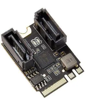 Vszerda 2 Ports SATA III 6gb/s to M.2 NGFF A Key + E Key A+E Key 22x30 2230 mm JMicron JMB582 Vszerda 2 Ports SATA III 6gb/s to M.2 NGFF A Key + E Key A+E Key 22x30 2230 mm JMicron JMB582