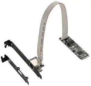 M.2 (B+M Key) To 5Gb Gigabit Ethernet Adapter With 1-Port Rj45 Lan Card Daughter Card. Support 1-Lane 2.5/5/8Gbps. Support Hardware Ecc (Error Correction Code) And Crc (Cyclic Redundancy Check) Functi