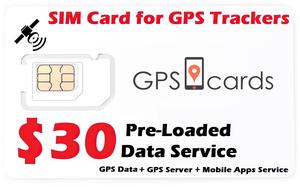 GPS card for Megastek MT80 Car Tracker with GPS Tracker service + Sim Card