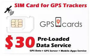 Sim Card for ST-902 LA GPS Tracker with Positioning & Playback Feature