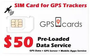 GPS SIM for GPS-108B with Single tracking & the number of alarm messages