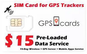 GPS cards for HuaSunTeK-09 Personal Asset World Coverage GPS Tracker Hassle-free