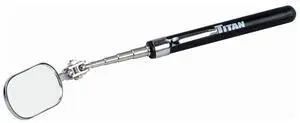 Titan Tool 1 In X 2 In Oval Telescoping Inspection Mirror