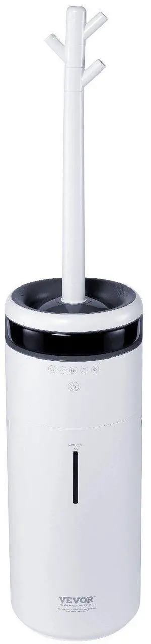 VEVOR Humidifier for Home Large Room, Commercial Humidifier for Whole House 1291.7 sq ft, 16L Water Tank & Night Light & 12h Timer & Auto Shut-Off, Greenhouse, Commercial Branch Tube w/ 360 Nozzle