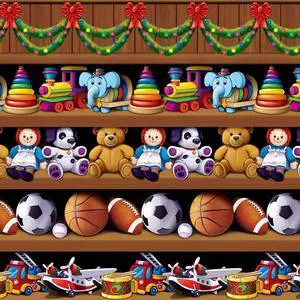 Santa'S Workshop Backdrop