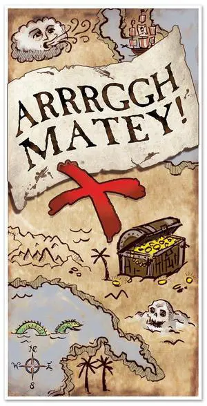 Treasure Map Door Cover