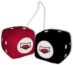 Arkansas Razorbacks Fuzzy Dice Co