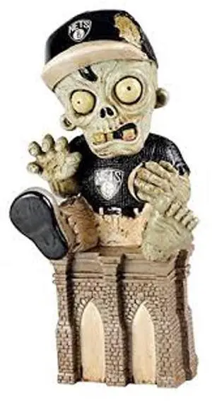 Brooklyn Nets Zombie Figurine - On Logo  Co