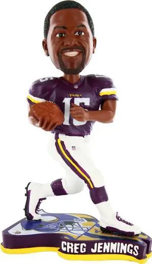 Minnesota Vikings Greg Jennings Pennant Base Bobblehead Co