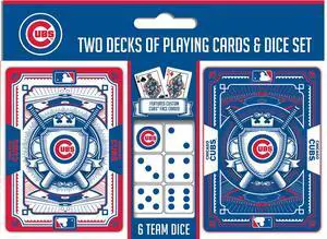 Chicago Cubs Playing Cards And Dice Set