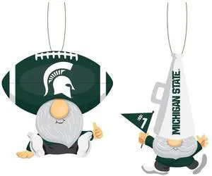 Michigan State Spartans Ornament Gnome Fan 2 Pack
