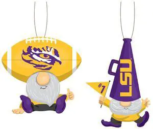 Lsu Tigers Ornament Gnome Fan 2 Pack