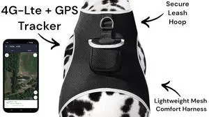 Gps Gsm Gprs Realtime Tracker Real-Time Pet Tracking Quadband Device Size:Xl