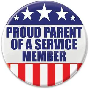 Proud Parent Of A Service Member Button