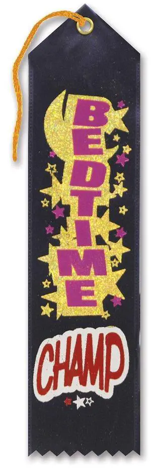 Bedtime Champ Award Ribbon