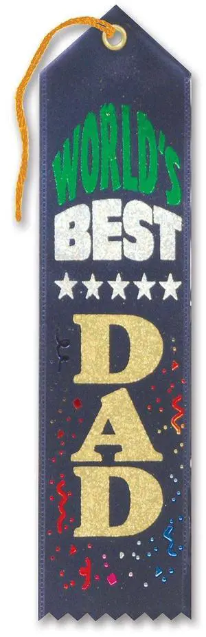 World'S Best Dad Award Ribbon